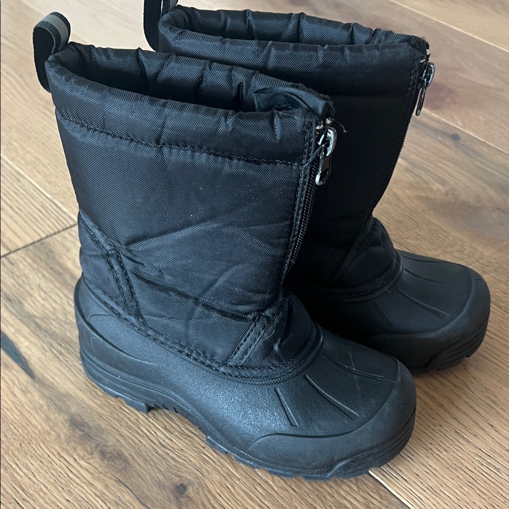 Kids Black Winter Boots